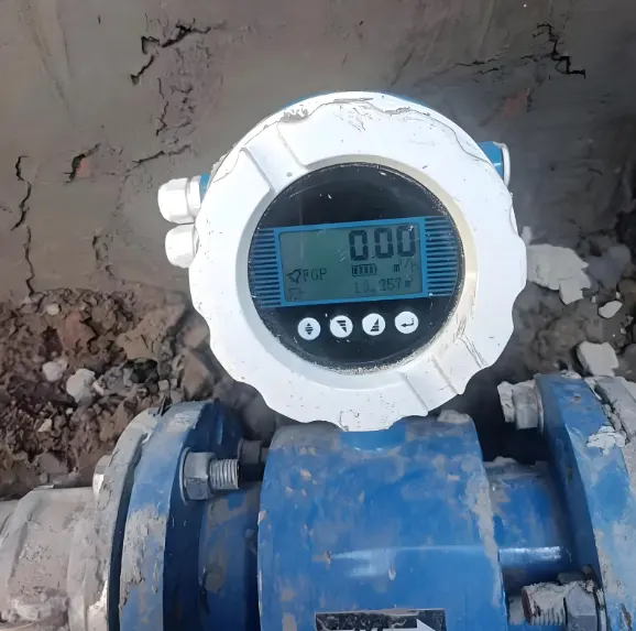 расход морской воды по магнитному счетчику seawater flow rate by magnetic meter