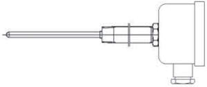 Thermocouple with connection head/nipple