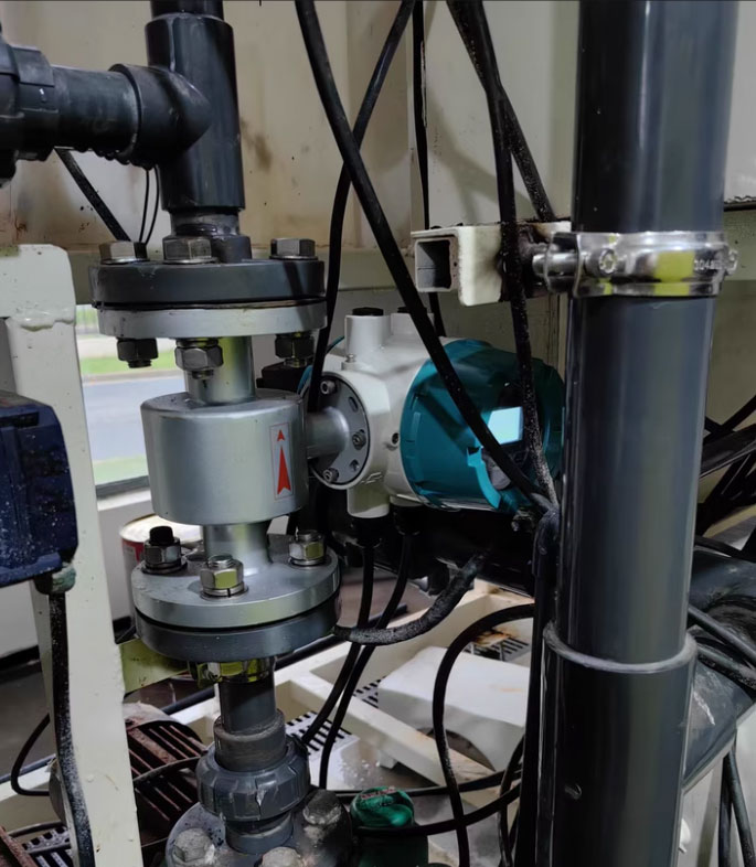 магнитный расходомер для измерения расхода гипохлорита натрия magnetic flow meter for sodium hypochlorite flow measurement